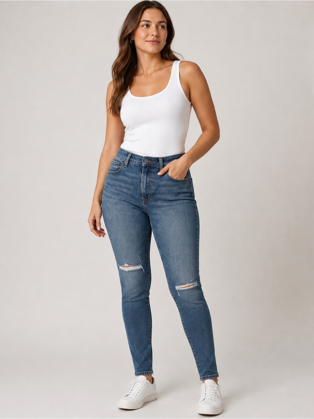 Abercrombie & Fitch Curve Love The Skinny High Rise Jeans Size 29